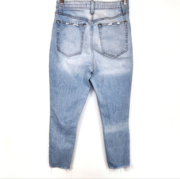 Abercrombie & Fitch High Rise Mom Jean Tapered Cropped Distressed Ripped 26 2 - Picture 6 of 10